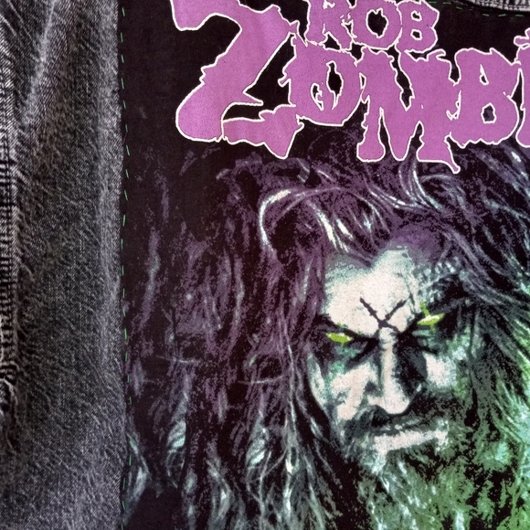 Rob Zombie Dragula customized OOAK hand-stitched distressed jacket! Nwt! - Picture 6 of 8